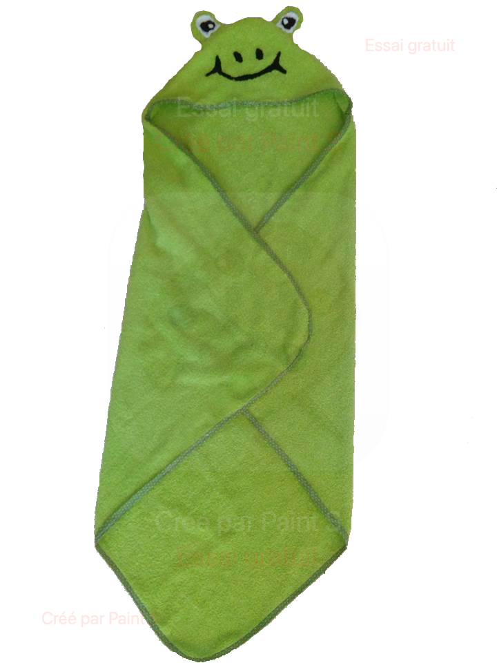 Cape de bain Grenouille et le gant