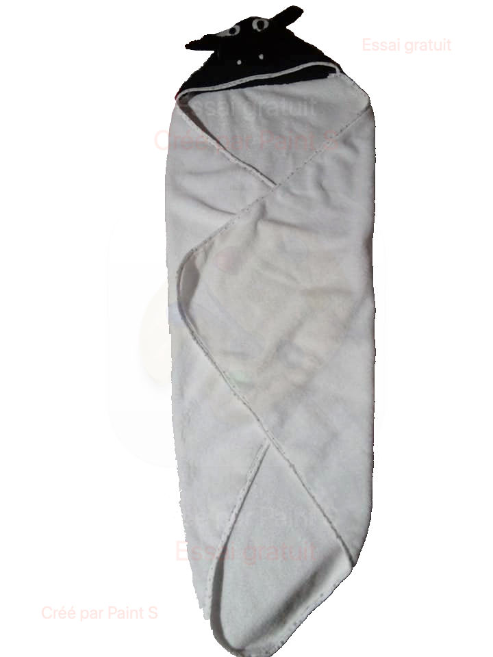 Cape de bain en mouton et le gant