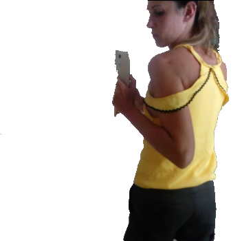 Tee-shirt jaune - rouge