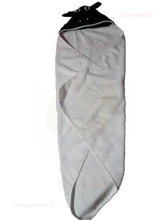 Cape de bain en mouton