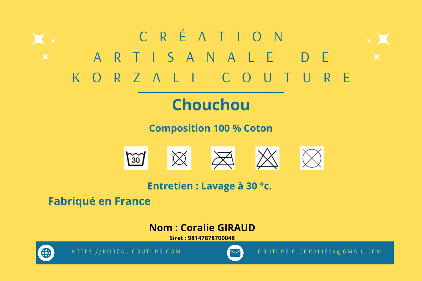 Chouchou de Noël Rouge, étoile vert, étoile jaune