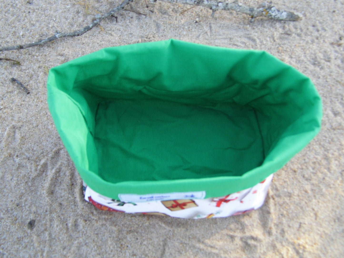 Panière à pain vert de Noël