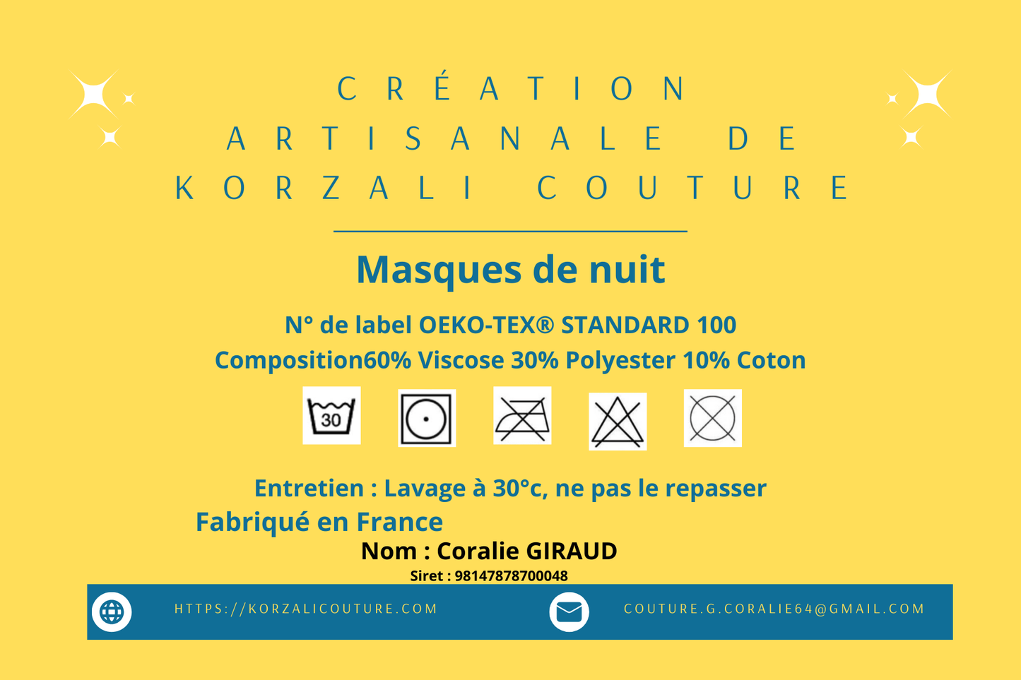 Masque de nuit rouge doux