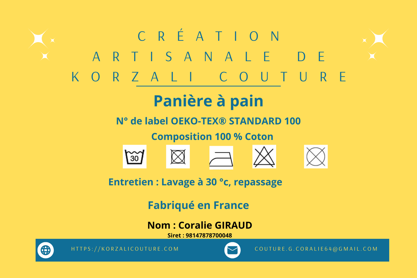 Panière à pain Rouge et coeur rose